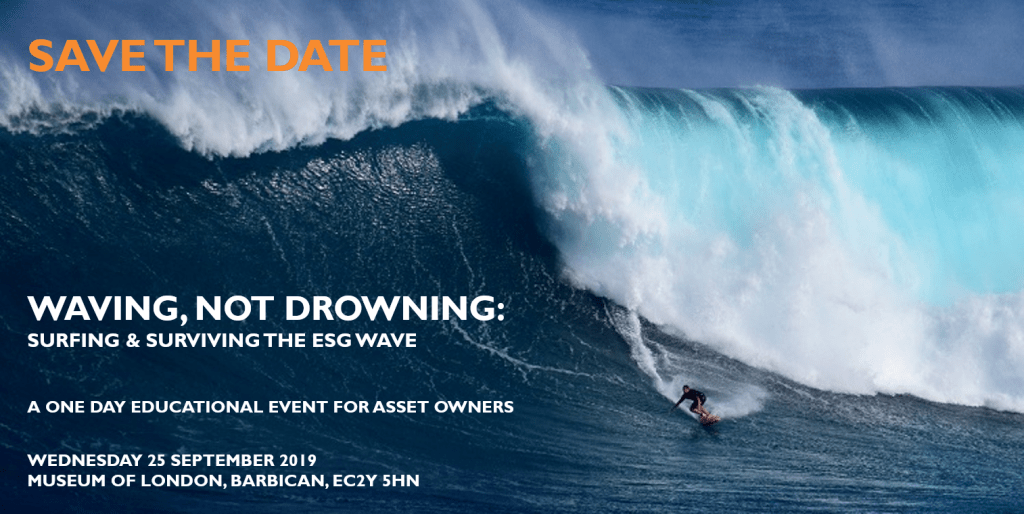 WAVING NOT DROWNING- Surfing and surviving the ESG wave