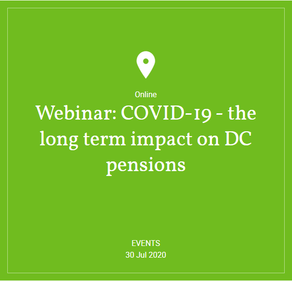 Hymans Robertson: Webinar - COVID-19 - the long term impact on DC pensions